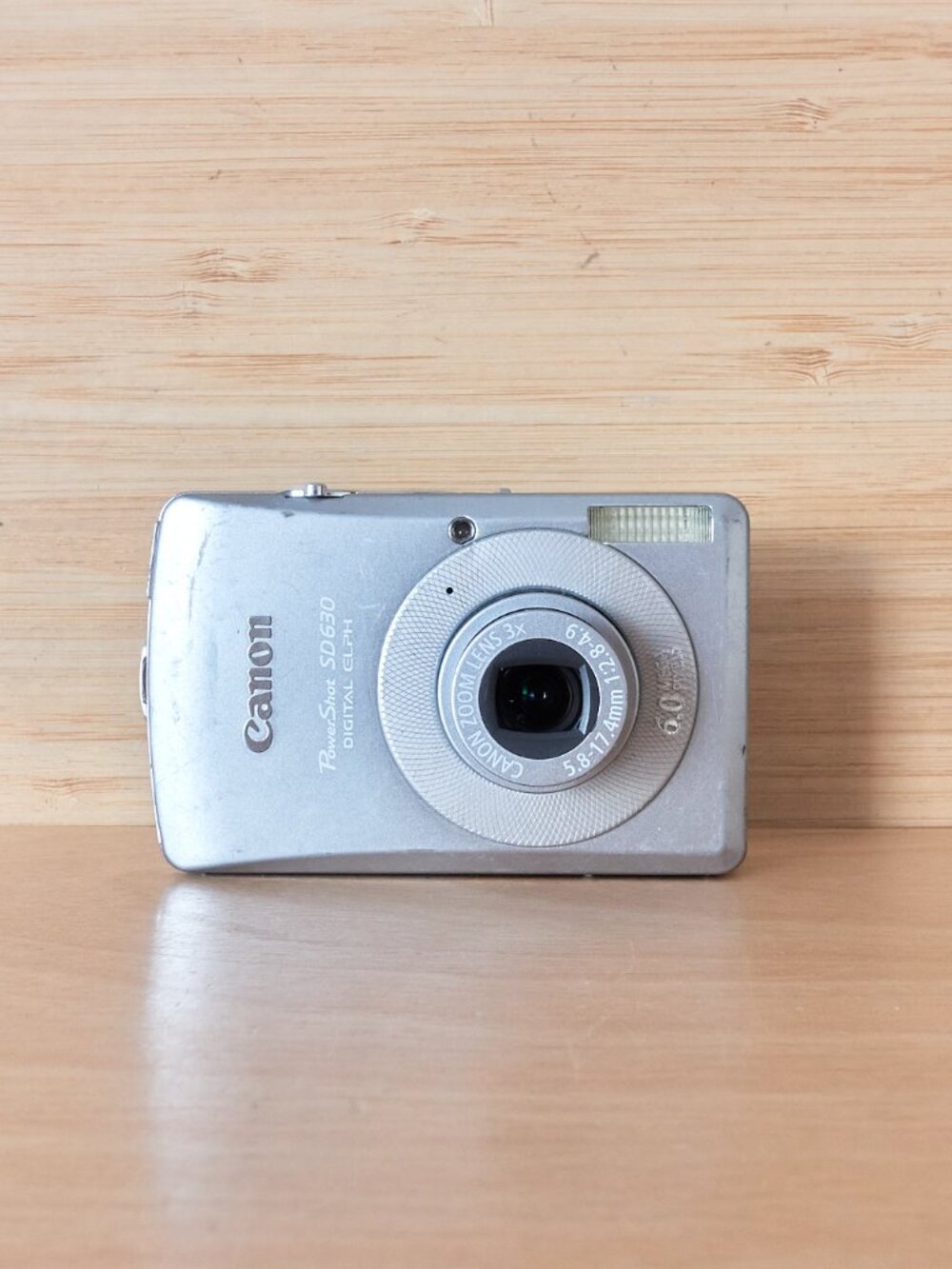 Canon PowerShot SD630 Digital ELPH 6.0MP Camera Silver 3x Zoom Tested